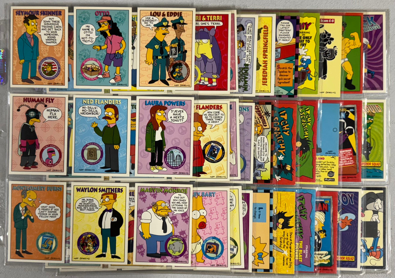 1994 SkyBox The Simpsons Series 2 Complete Card Set (60/60) W/ Inserts
