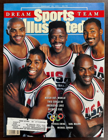 February 18, 1991 S.I. Dream Team "Watch Out World" Jordan, Magic, Barkley ++