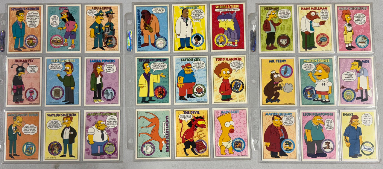 1994 SkyBox The Simpsons Series 2 Complete Card Set (60/60) W/ Inserts