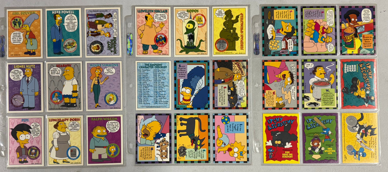 1994 SkyBox The Simpsons Series 2 Complete Card Set (60/60) W/ Inserts