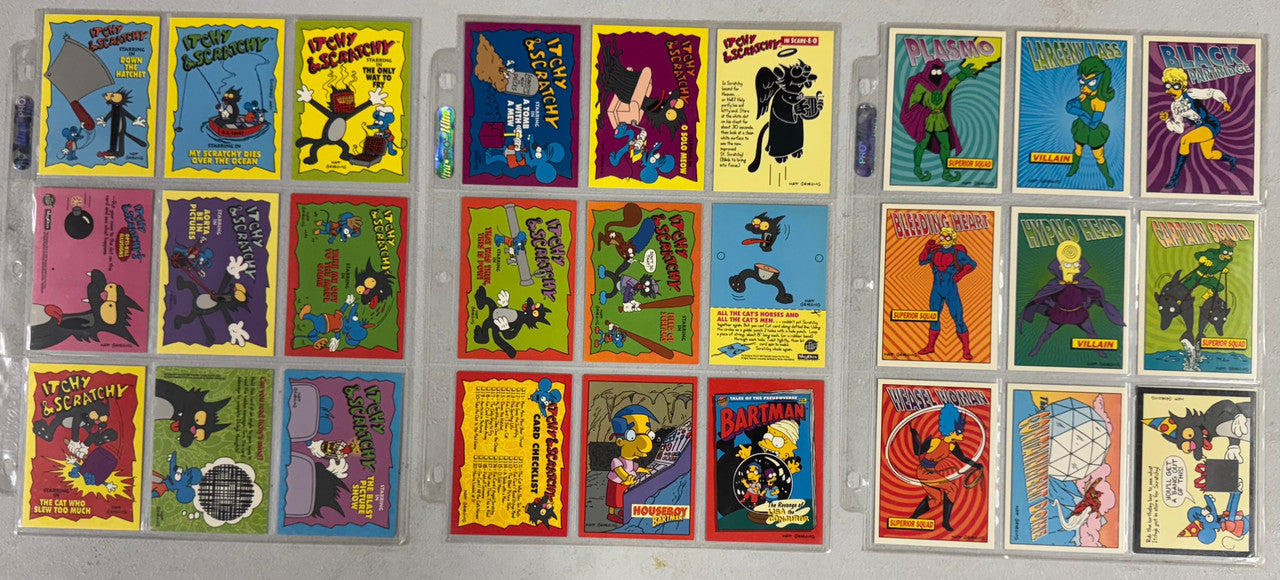 1994 SkyBox The Simpsons Series 2 Complete Card Set (60/60) W/ Inserts