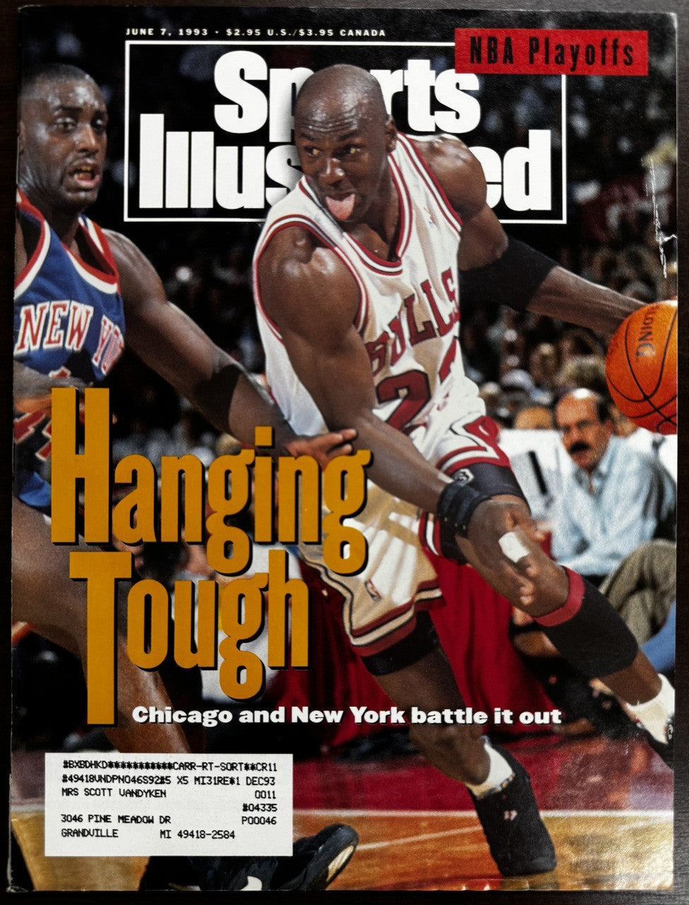 Lot of 4 Sports Illustrated Michael Jordan Magazines "3!" "Hanging Tough" ++