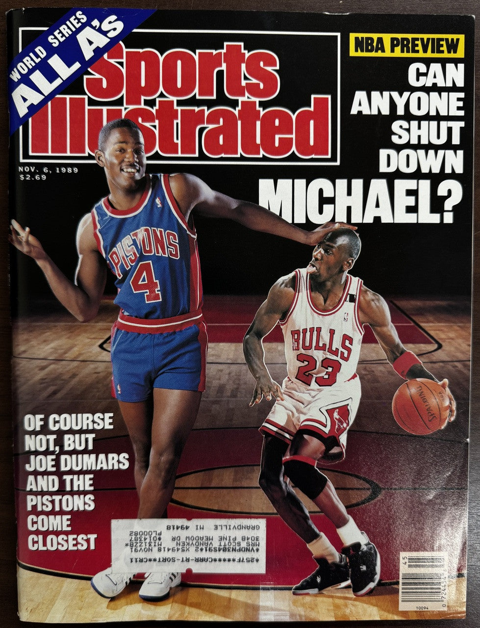 Lot of 4 Sports Illustrated Michael Jordan Magazines "3!" "Hanging Tough" ++