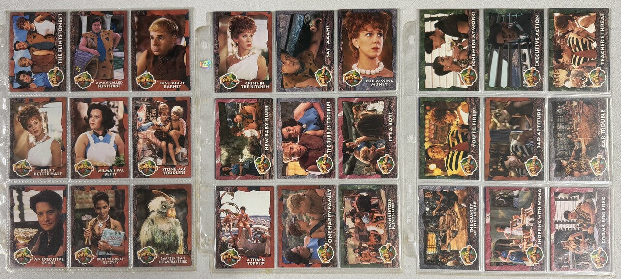 1994 Topps The Flintstones Movie Complete Card Set (88/88) W/ Inserts