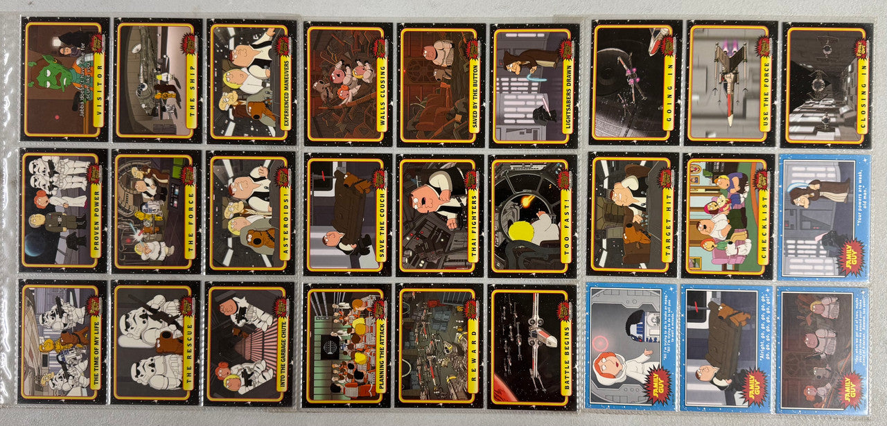 2008 Inkworks Family Guy Star Wars Complete Card Set (50/50) W/ Inserts