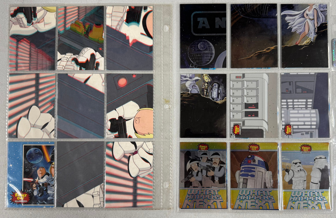2008 Inkworks Family Guy Star Wars Complete Card Set (50/50) W/ Inserts