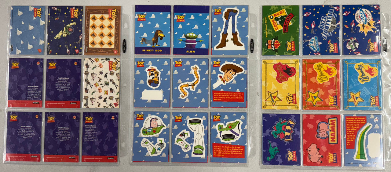1995-96 SkyBox Toy Story Series 1-2 Complete Card Sets W/ Inserts