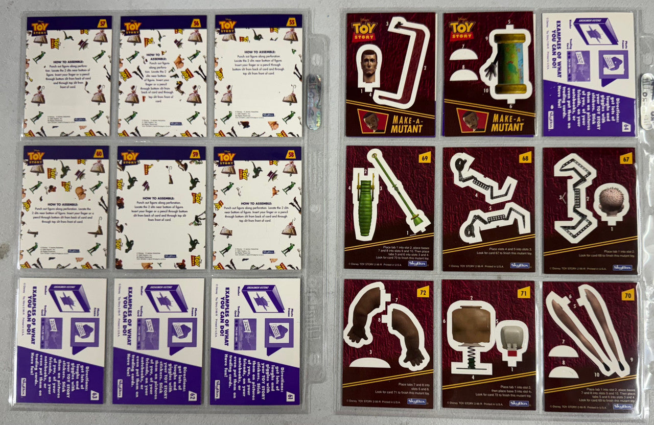1995-96 SkyBox Toy Story Series 1-2 Complete Card Sets W/ Inserts