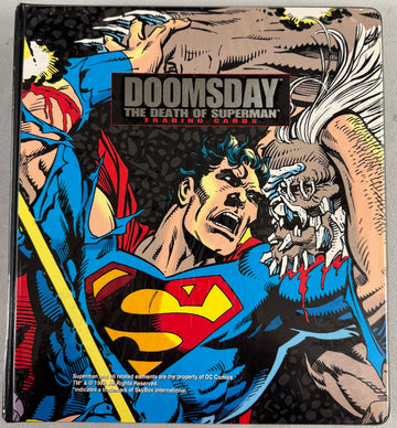 1992-93 SkyBox The Death and Return of Superman Complete Sets W/ Inserts, Binder