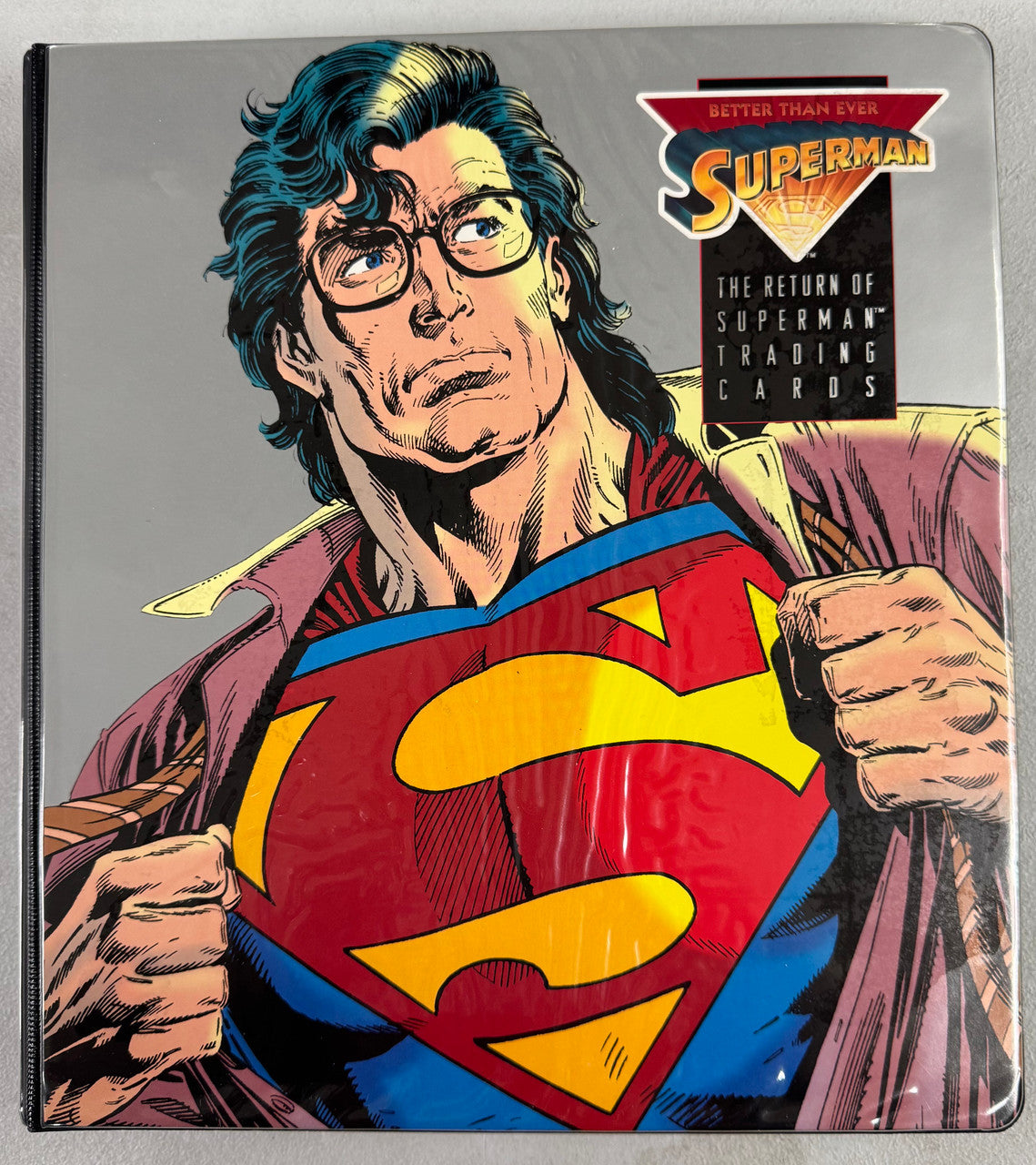 1992-93 SkyBox The Death and Return of Superman Complete Sets W/ Inserts, Binder