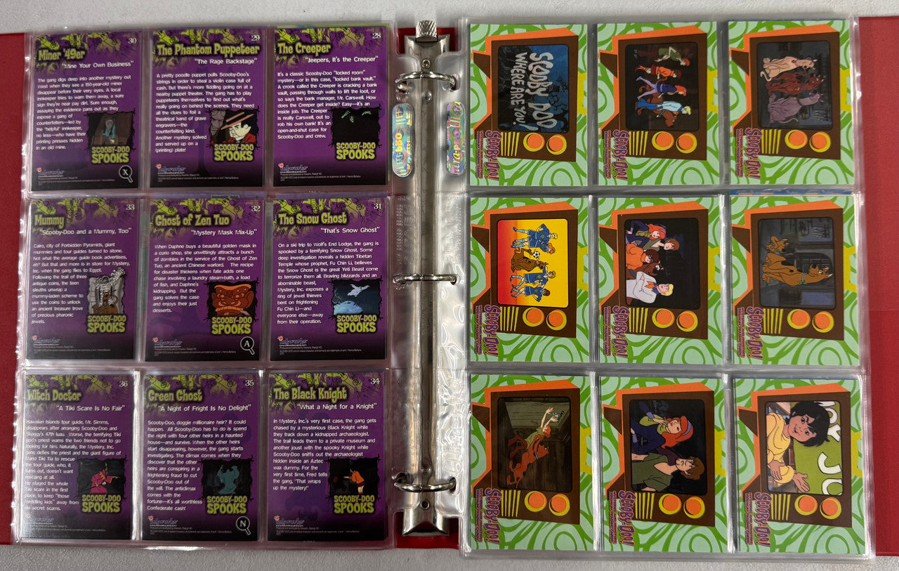 2002-04 Inkworks Scooby-Doo Mysteries and Monsters and Movie Complete Card Sets