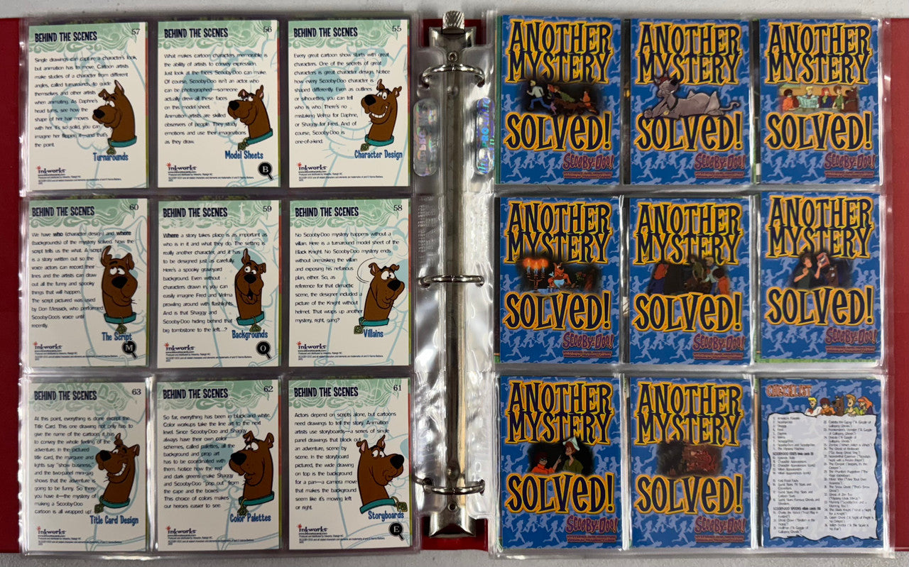 2002-04 Inkworks Scooby-Doo Mysteries and Monsters and Movie Complete Card Sets