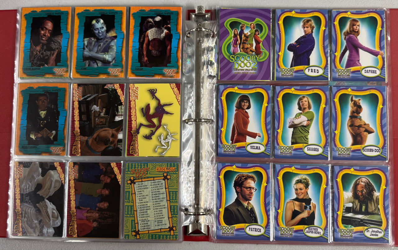 2002-04 Inkworks Scooby-Doo Mysteries and Monsters and Movie Complete Card Sets
