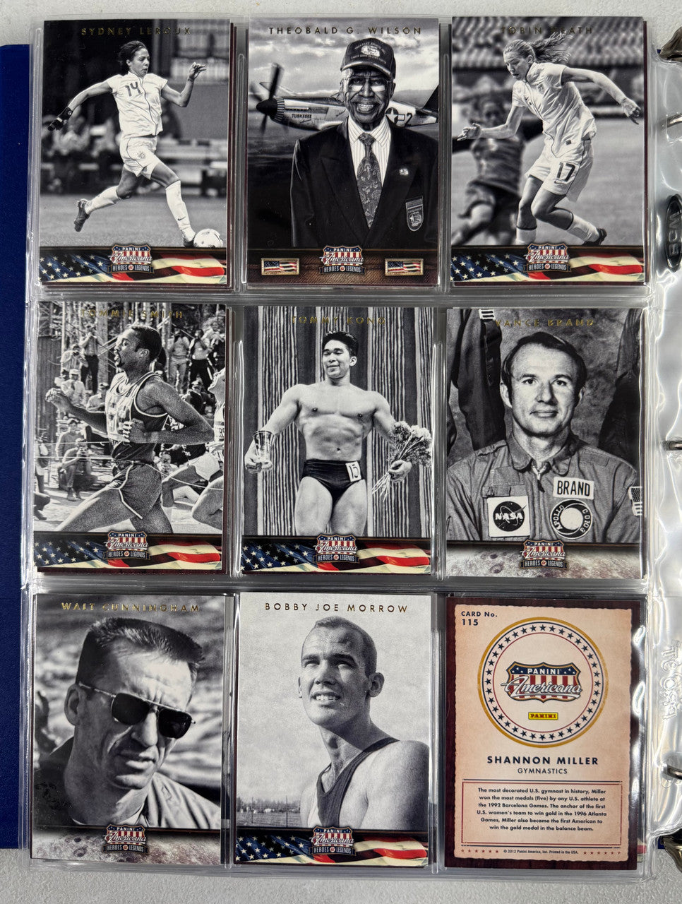 2011-15 Panini Americana Complete Card Sets, Heroes & Legends