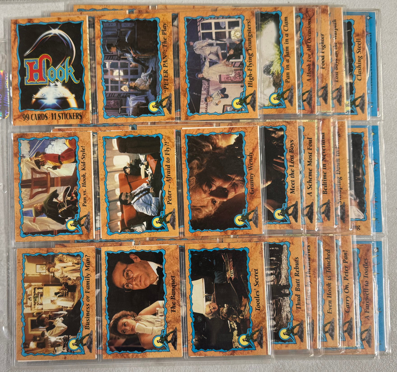 Topps Action and Adventure Complete Card Sets, Hook, Robin Hood, Harry