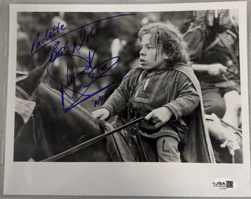 Warwick Davis "Willow" Signed Autographed 8x10 Photo JSA