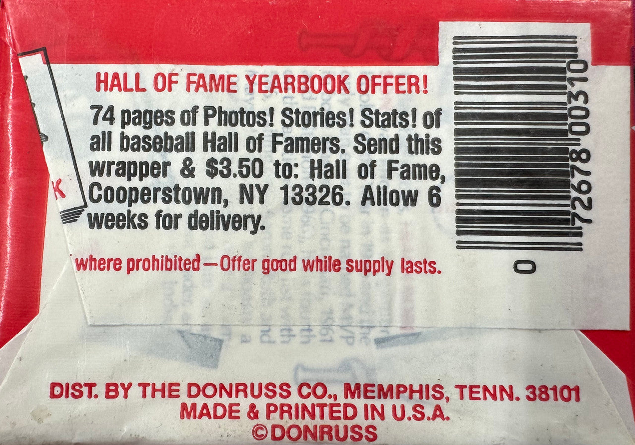 1983 Donruss Hall of Fame Baseball Wax Pack