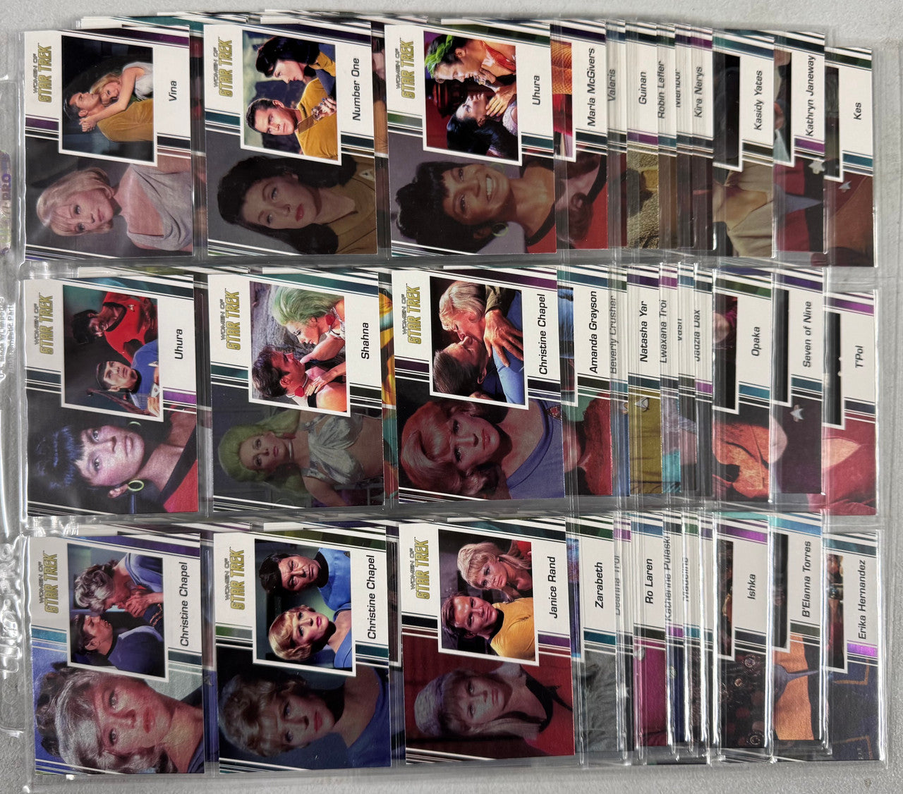 Star Trek The Original Series Complete Collector Card Sets, Women, Captain's Log