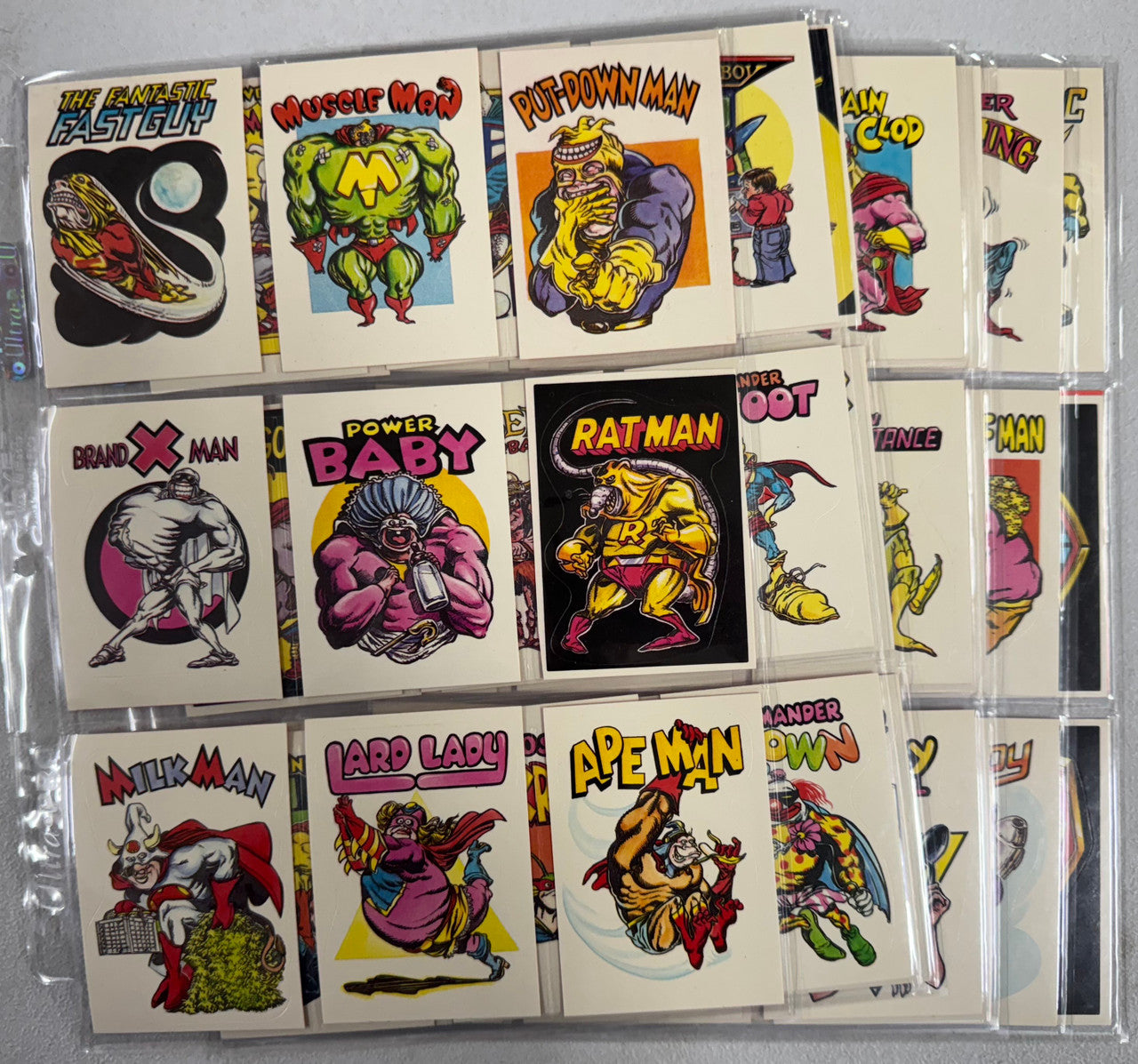 Funny Outrageous Complete Collector Card Sets, Zero Heores, National Lampoon
