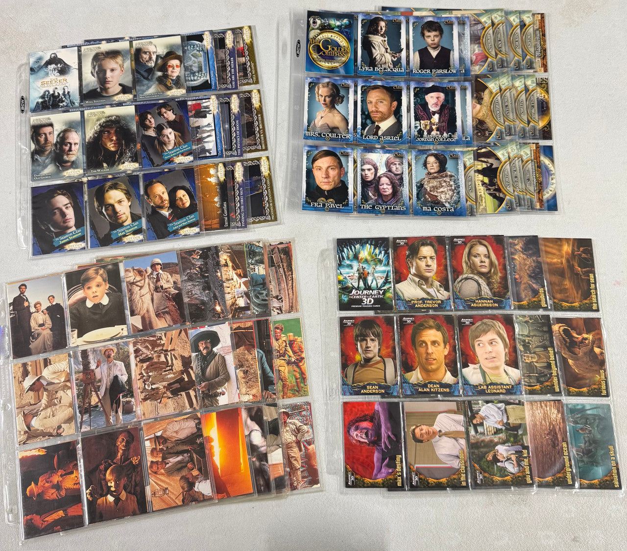 Action Adventure Complete Collector Card Sets, Indiana Jones, Golden Compass