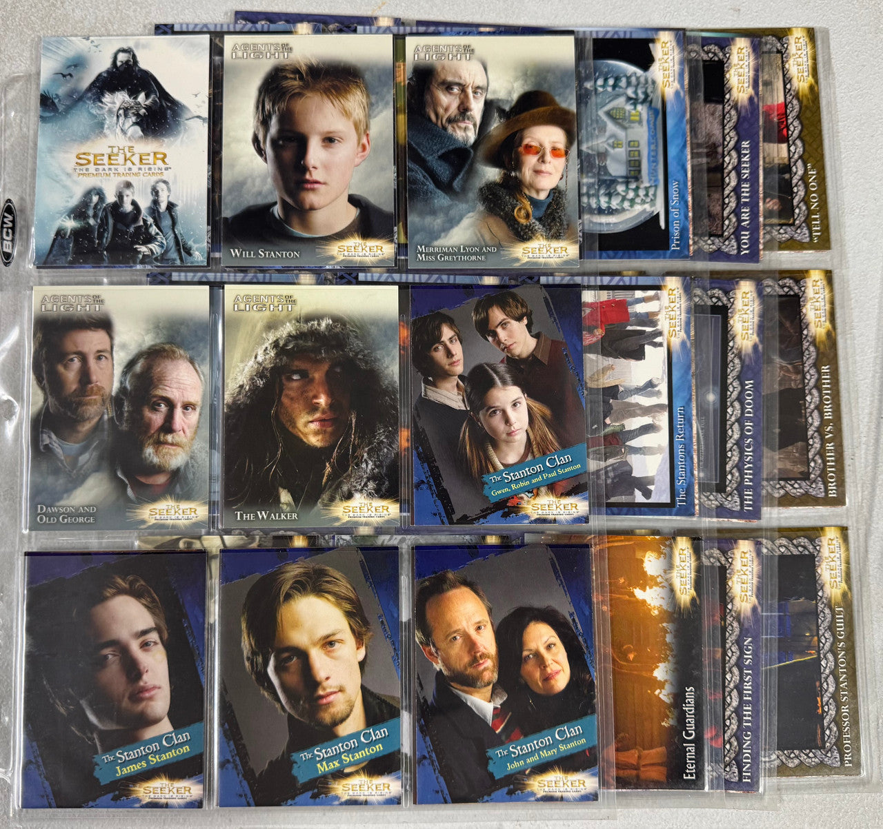 Action Adventure Complete Collector Card Sets, Indiana Jones, Golden Compass