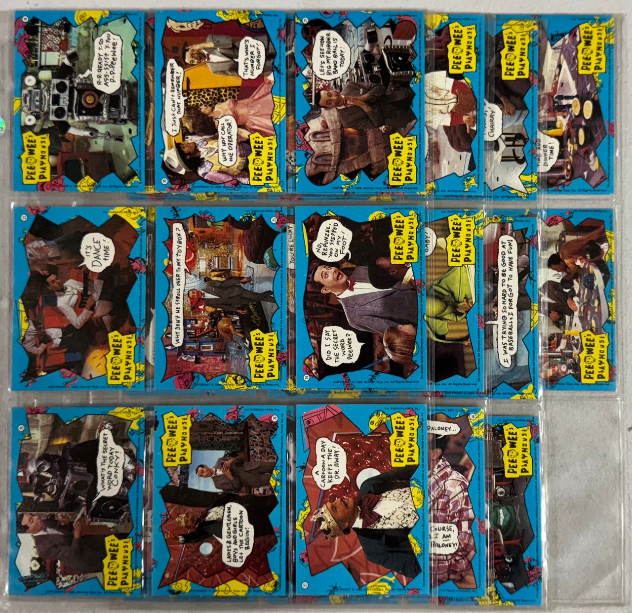 1988 Topps Pee-Wee's Playhouse Complete Card Set (33/33)