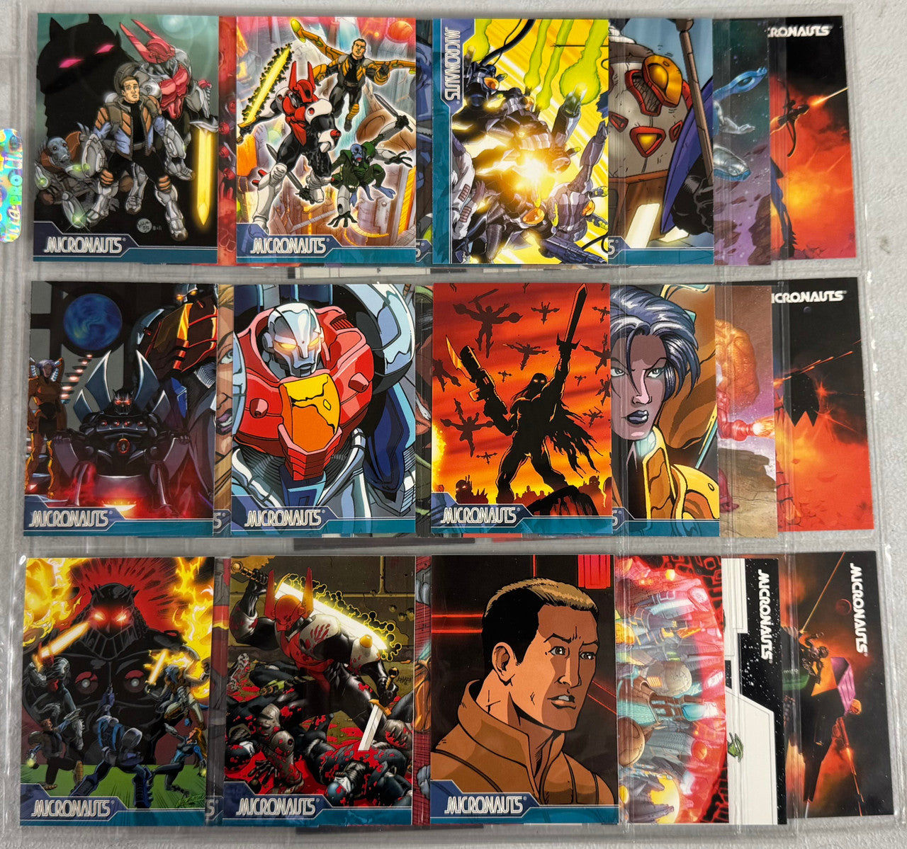 2002 Hero Factory Micronauts Complete Card Set (36/36)