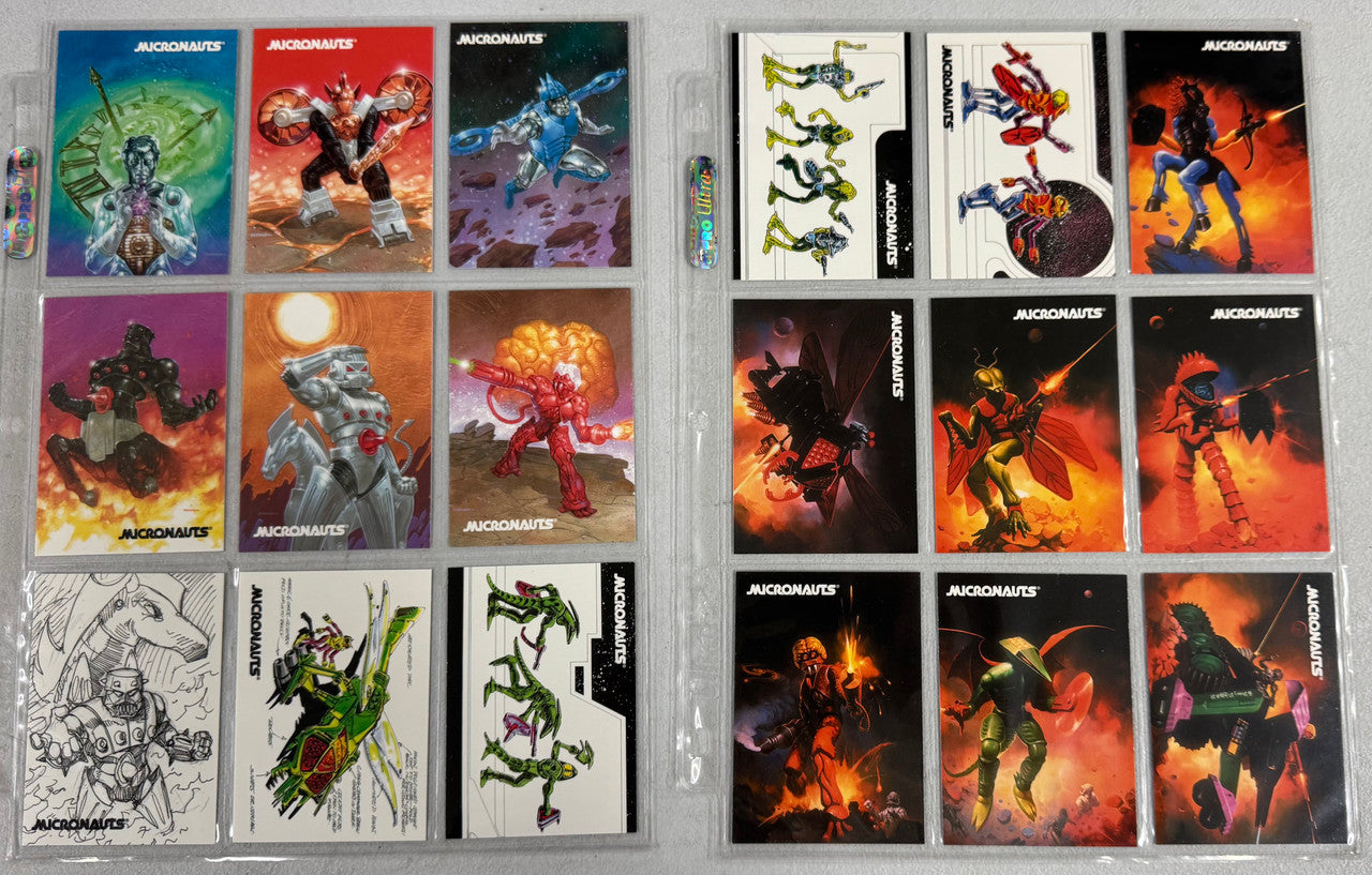 2002 Hero Factory Micronauts Complete Card Set (36/36)