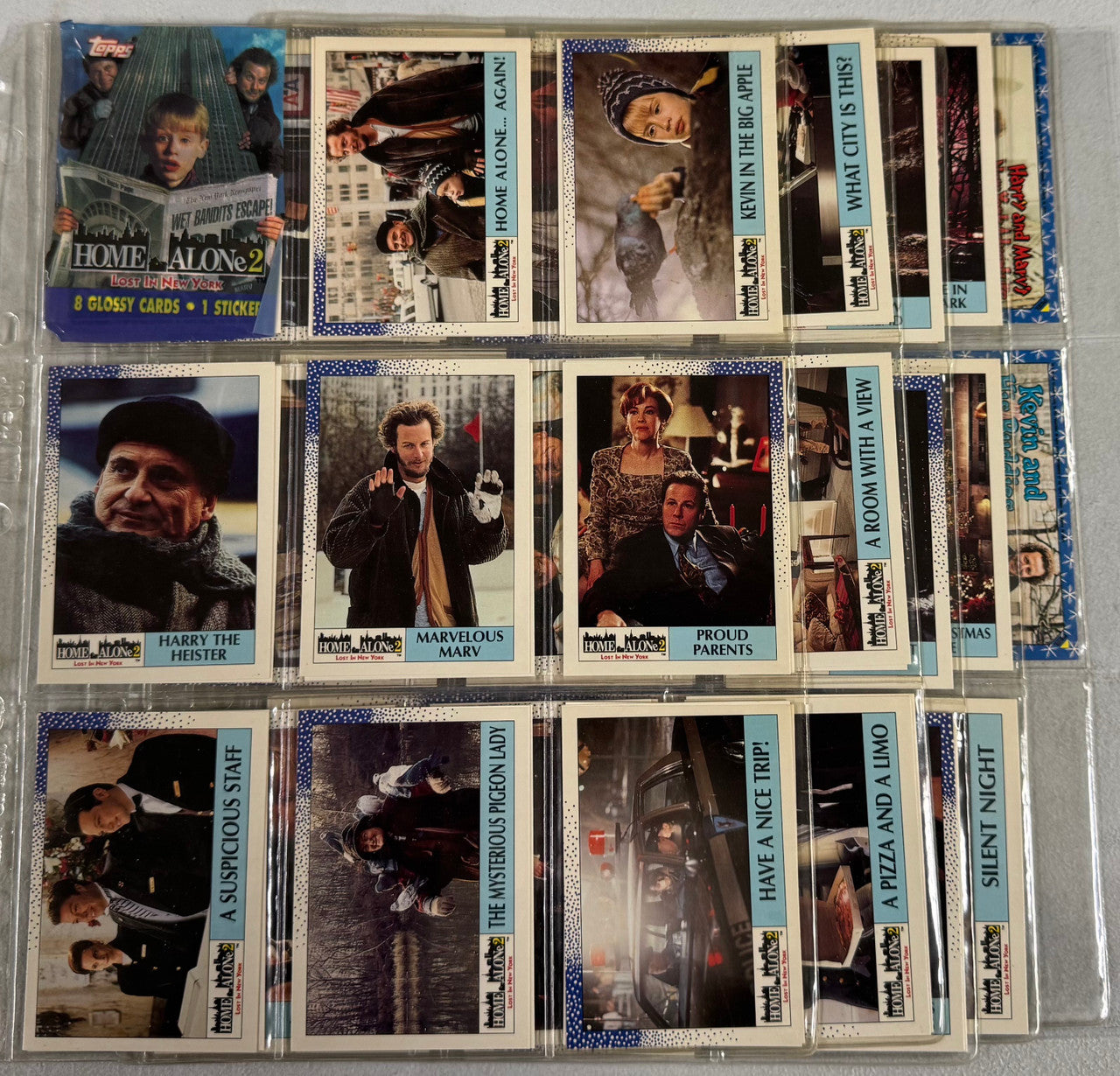 1992 Topps Home Alone 2 Complete Card Set (66/66) W/ Stickers (11/11)