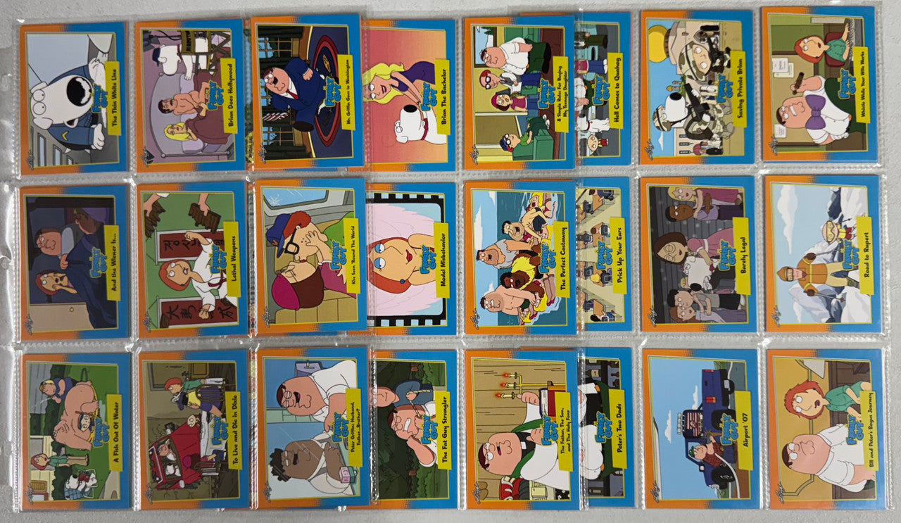 2005-06 Inkworks/Leaf Family Guy Seasons 1-5 Complete Collector Card Sets