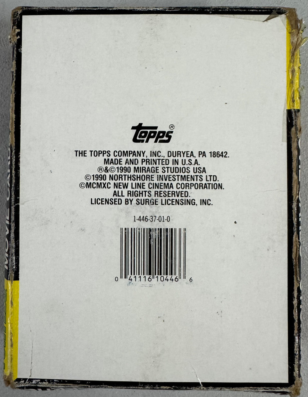 1990 Topps Teenage Mutant Ninja Turtles Movie TMNT Box 36 Sealed Packs