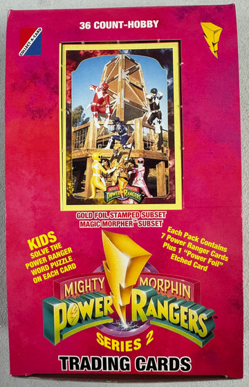 1994 Collect-A-Card Mighty Morphin Power Rangers Series 2 Box 36 Sealed Packs
