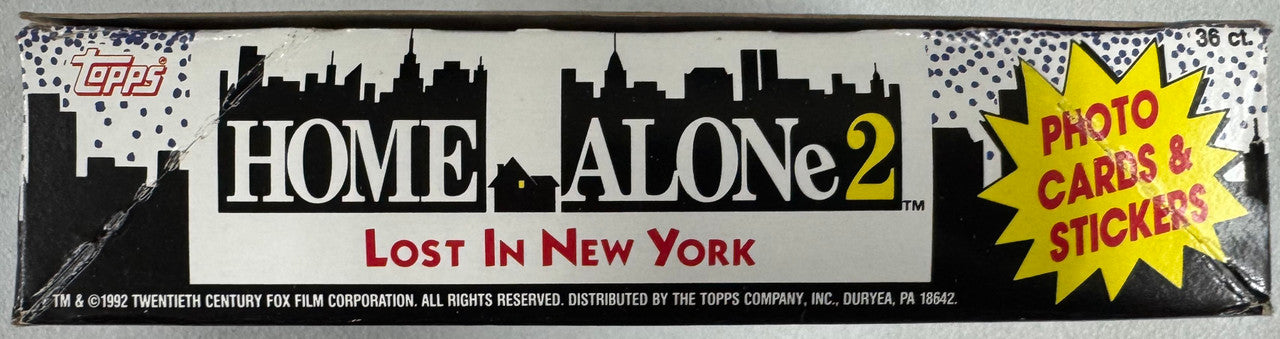 1992 Topps Home Alone 2 Lost In New York Trading Cards Box 36 Sealed Packs
