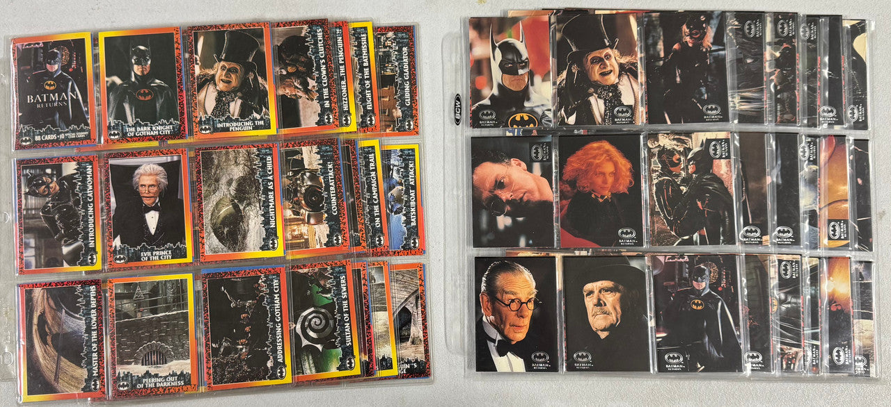 1992 Topps Batman Returns Complete Collector Card Sets