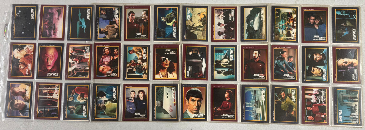 1991 Impel Star Trek 25th Anniversary Series 1-2 Complete Card Sets W/ Inserts
