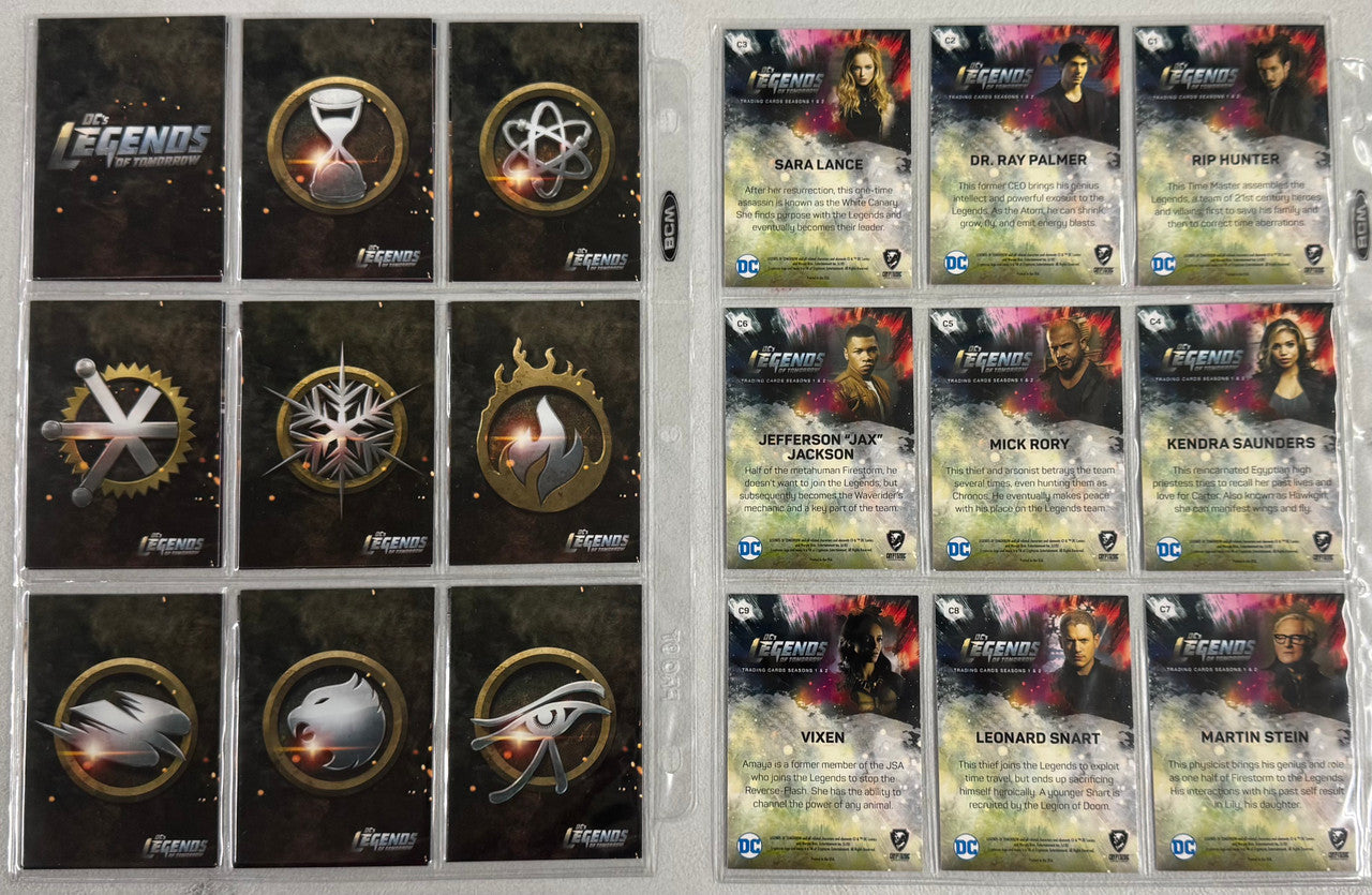 2018 Cryptozoic DC's Legends of Tomorrow Complete Card Set W/ Inserts