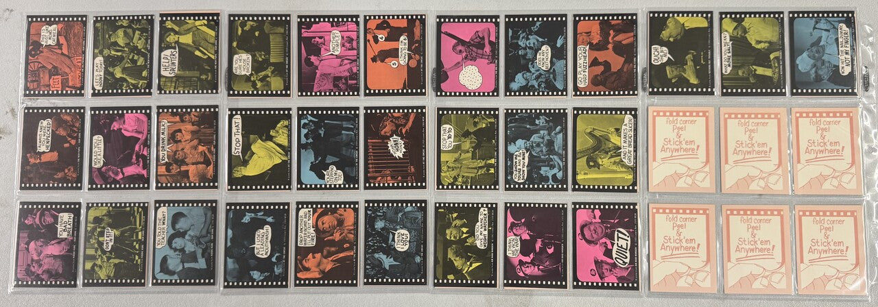1975 Fleer Hollywood Slap-Stickers Complete Sticker Set (66/66)