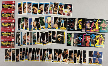 1985 Topps WWF Wrestling Partial Card Set (64/66) W/ Stickers (17/22) No Hogan