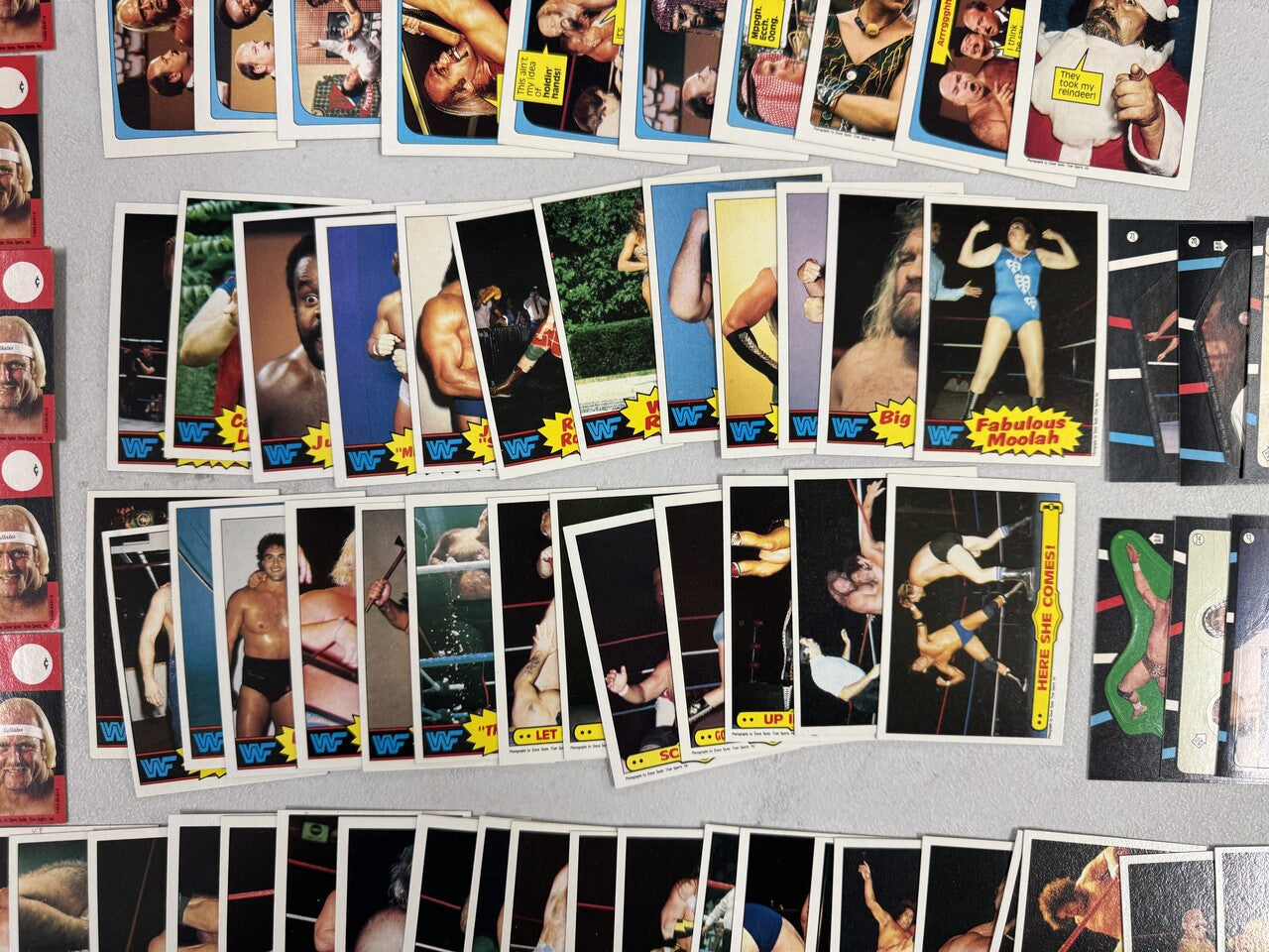 1985 Topps WWF Wrestling Partial Card Set (64/66) W/ Stickers (17/22) No Hogan