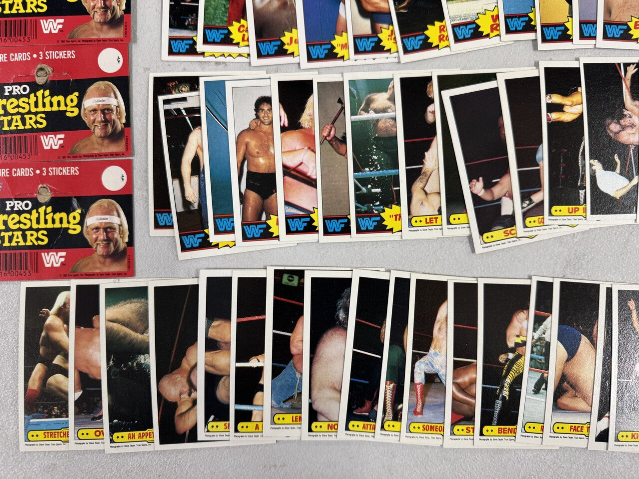 1985 Topps WWF Wrestling Partial Card Set (64/66) W/ Stickers (17/22) No Hogan