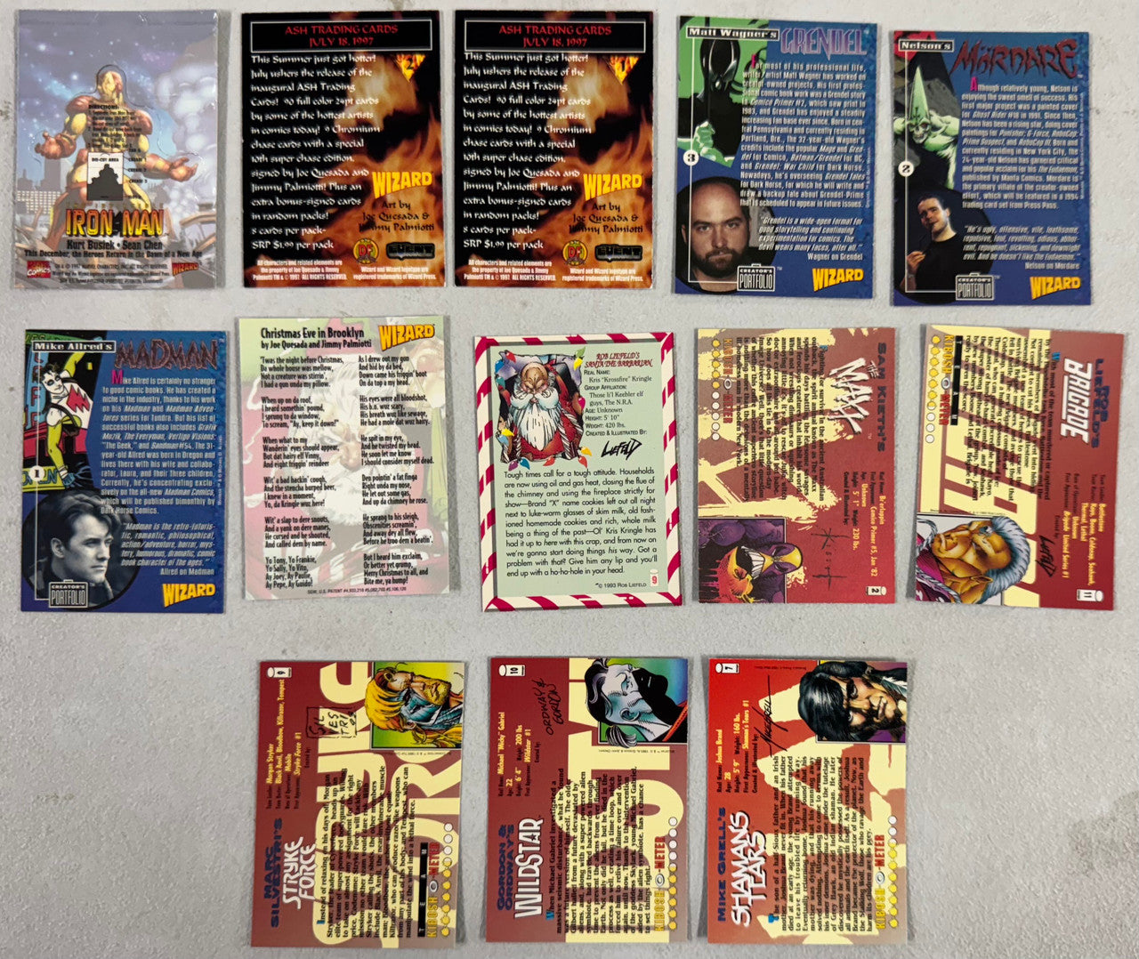 Wizard Magazine Collector Card Promo Lot, Iron Man, Maxx
