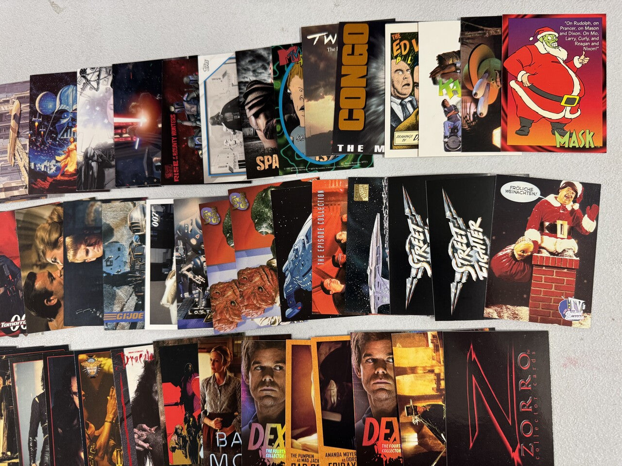 Movie and TV Show Collector Card Promo Lot, Dexter, Buffy, James Bond