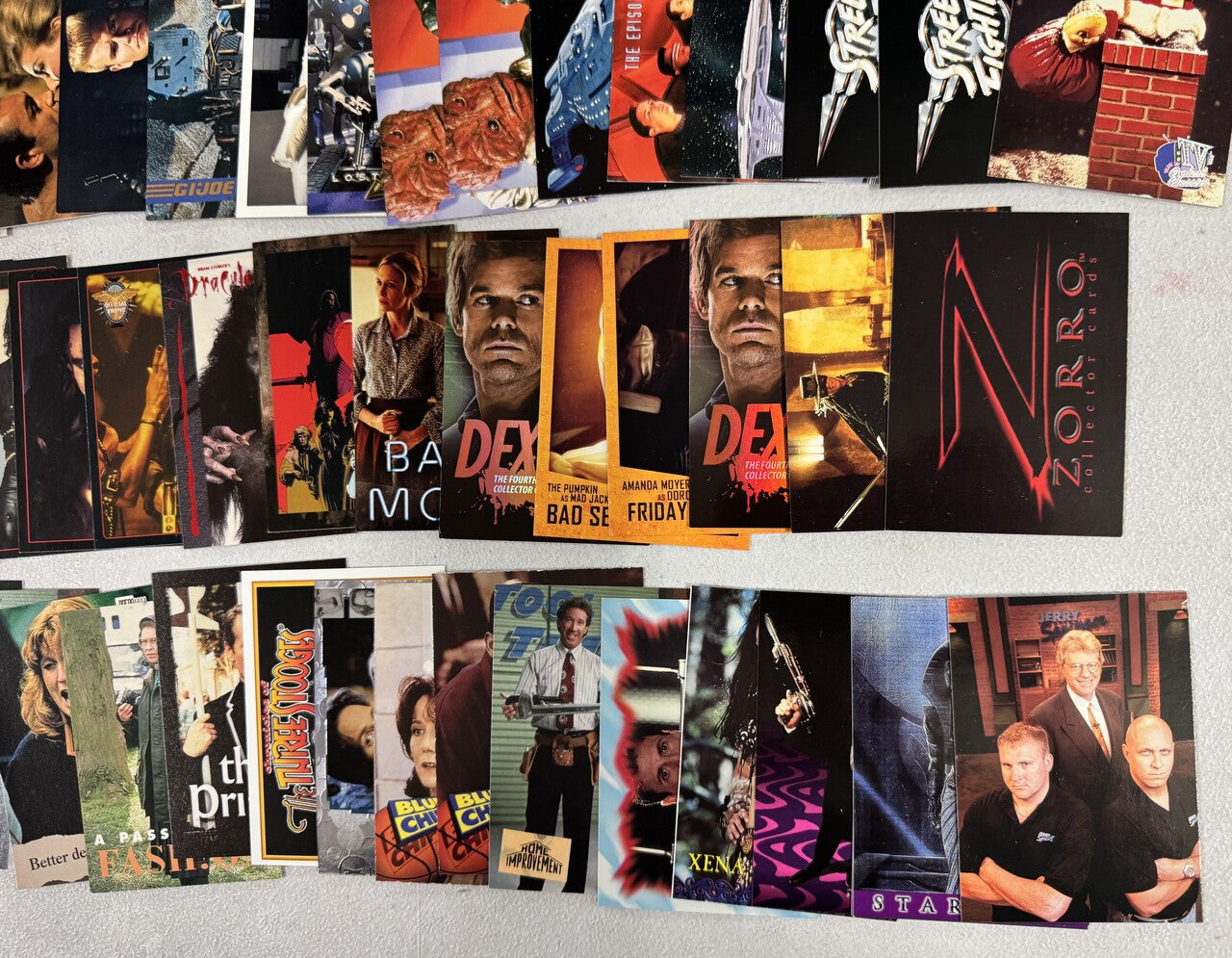 Movie and TV Show Collector Card Promo Lot, Dexter, Buffy, James Bond