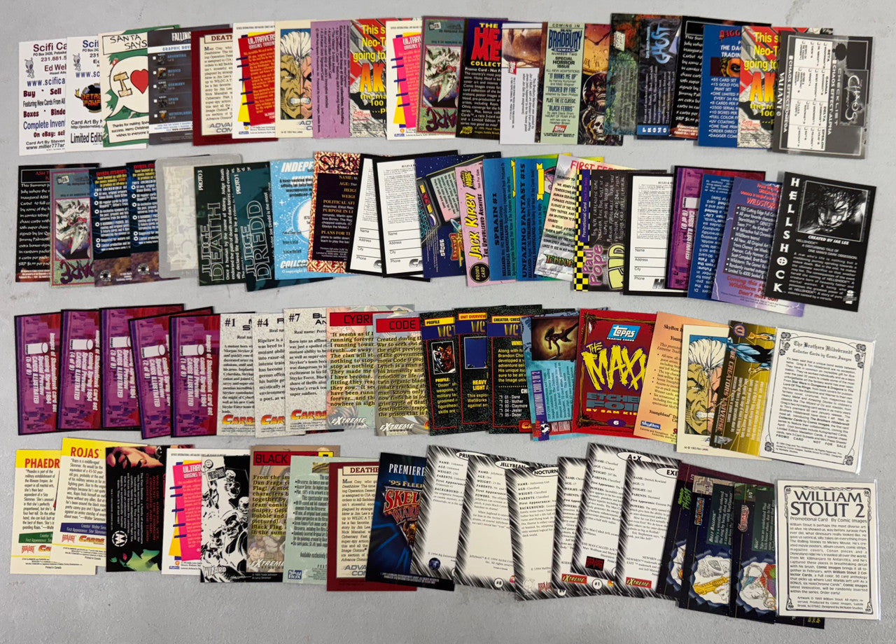 Wizard Magazine and Comic Book Artist Collector Card Promo Lot