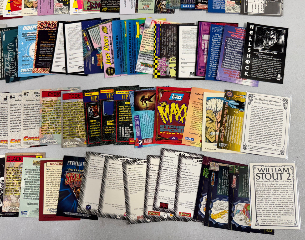 Wizard Magazine and Comic Book Artist Collector Card Promo Lot