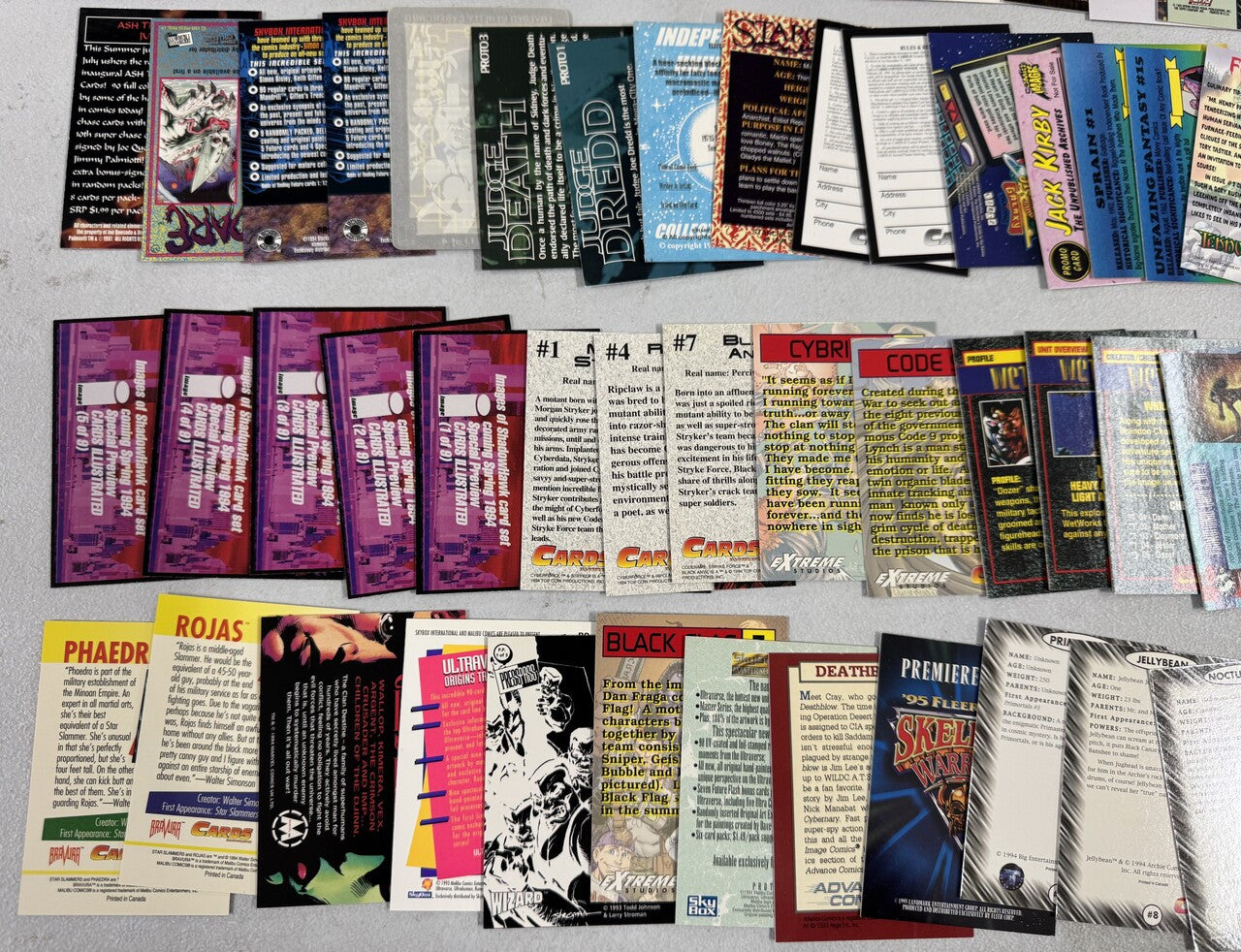 Wizard Magazine and Comic Book Artist Collector Card Promo Lot