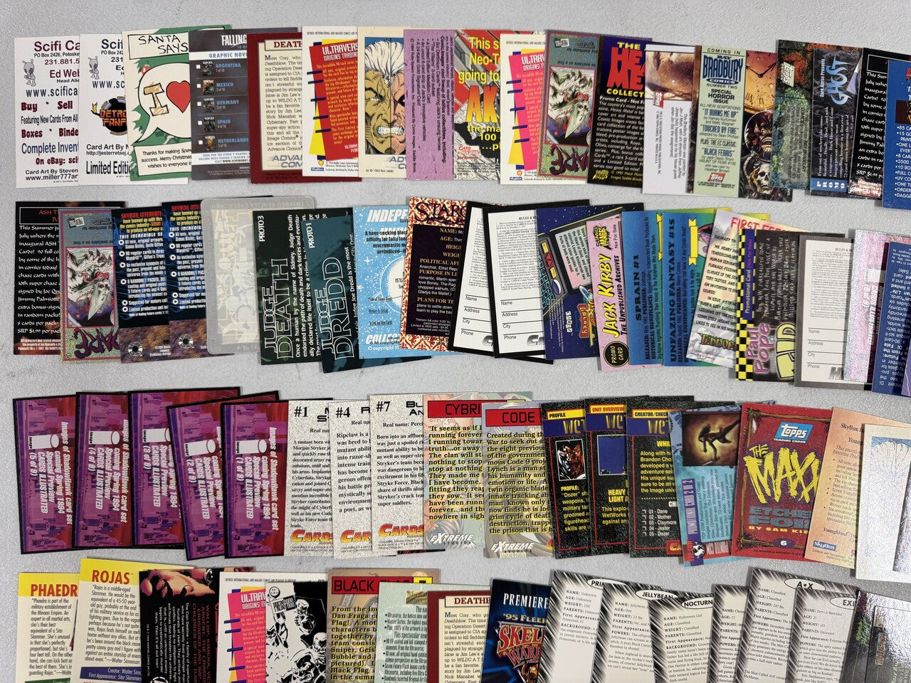 Wizard Magazine and Comic Book Artist Collector Card Promo Lot