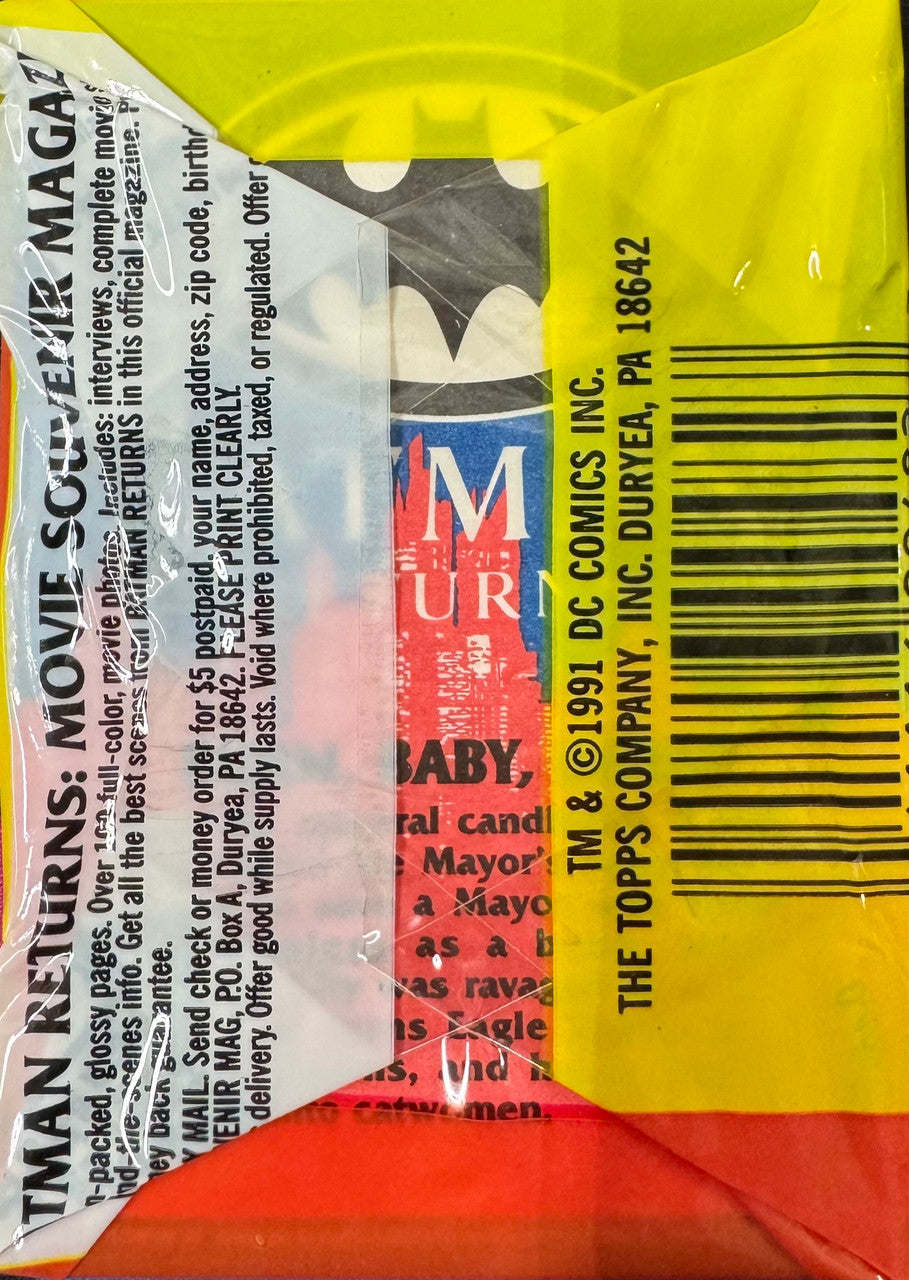 1991 Topps Batman Returns Wax Pack
