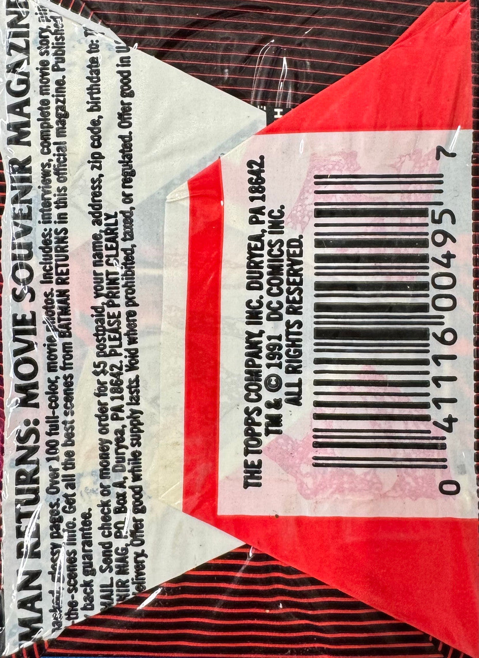 1991 Topps Stadium Club Batman Returns Wax Pack