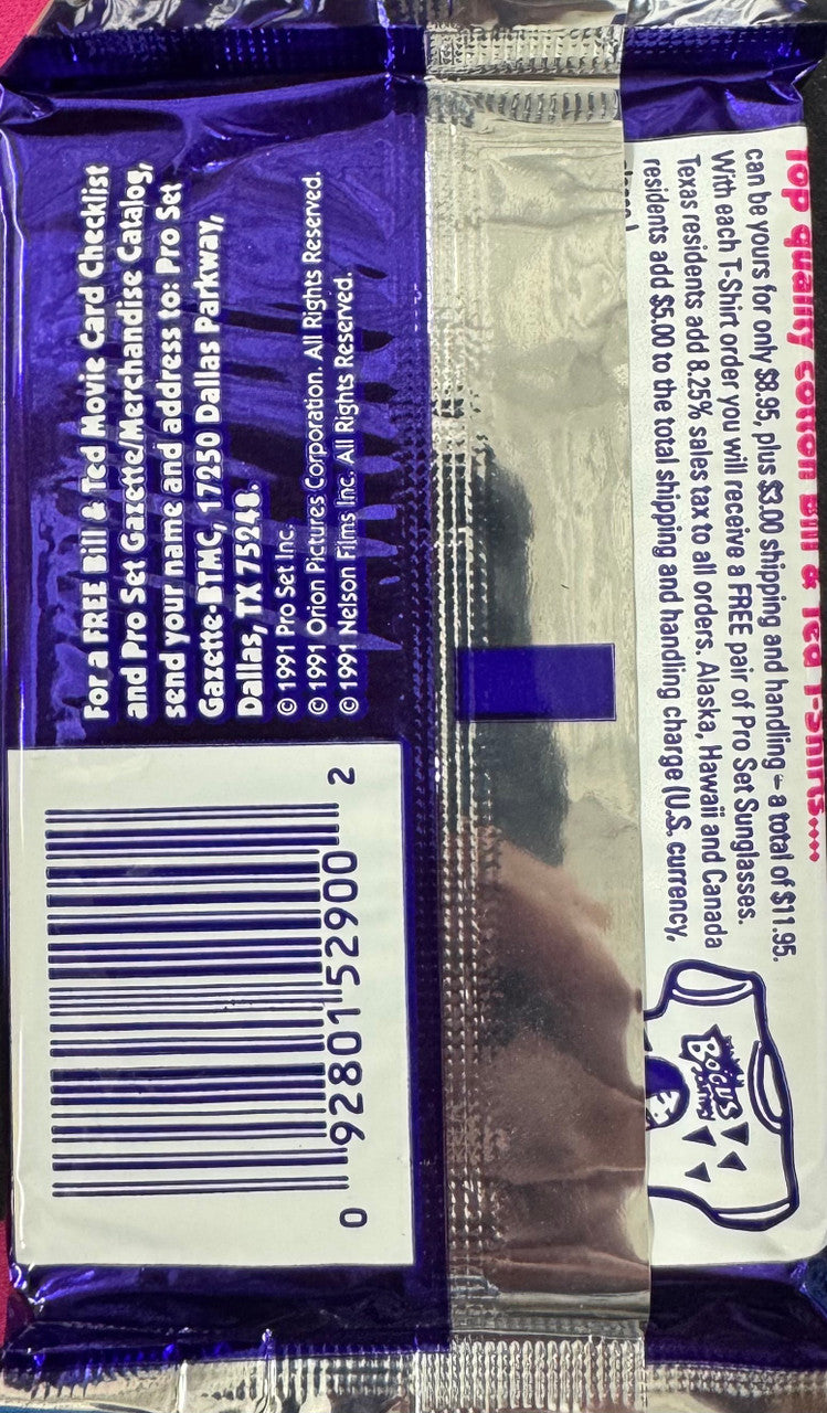 1991 Pro Set Bill & Ted's Most Atypical Movie Cards Wax Pack